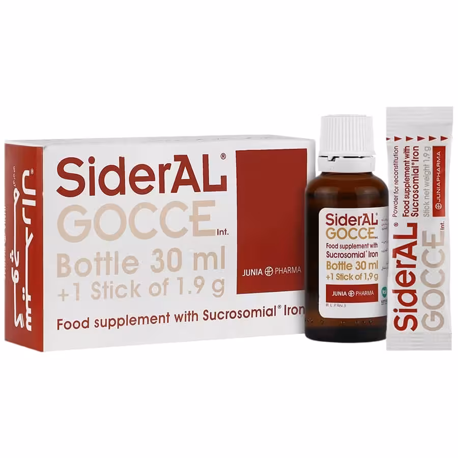 قطره آهن سیدرال گوچه 30 میلی‌لیتر | Sideral Gocce Iron Drops 30 ml