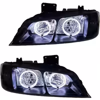 چراغ جلو اسپرت پژو پارس مدل 3D-BMW سفید داخل فابریک بدون موتور دو عددی