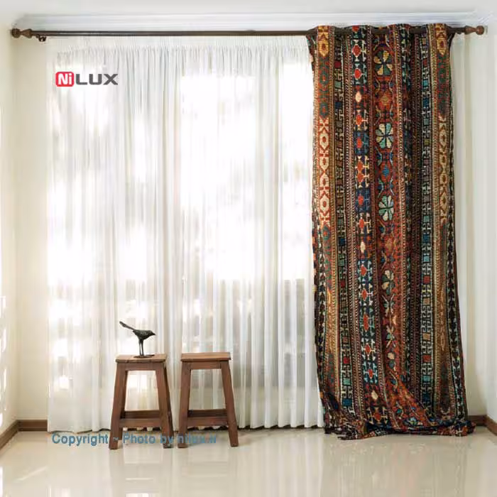 پرده مخمل مدل CU3-46 سایز 135*300 سانتی متر