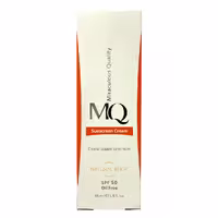 کرم ضد آفتاب ام کیو فاقد چربی SPF50 رنگ بژ طبیعی با حجم 55 میلی لیتر