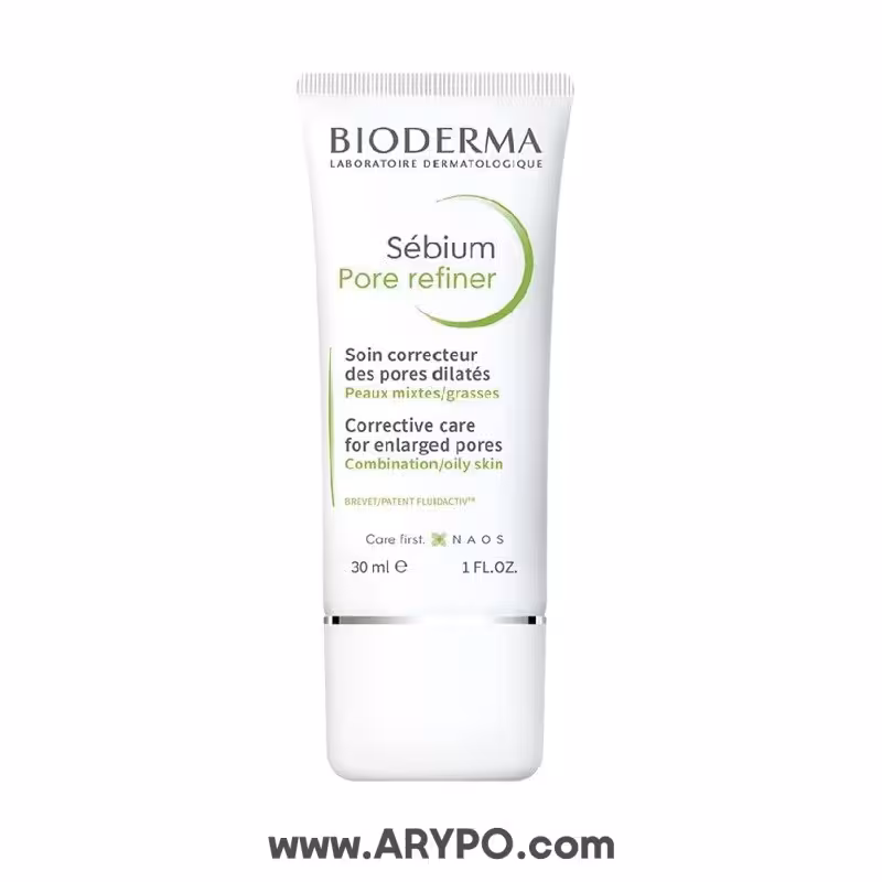 کرم جمع کننده منافذ پوست بایودرما مدل Sebium Pore Refiner حجم 30 میل