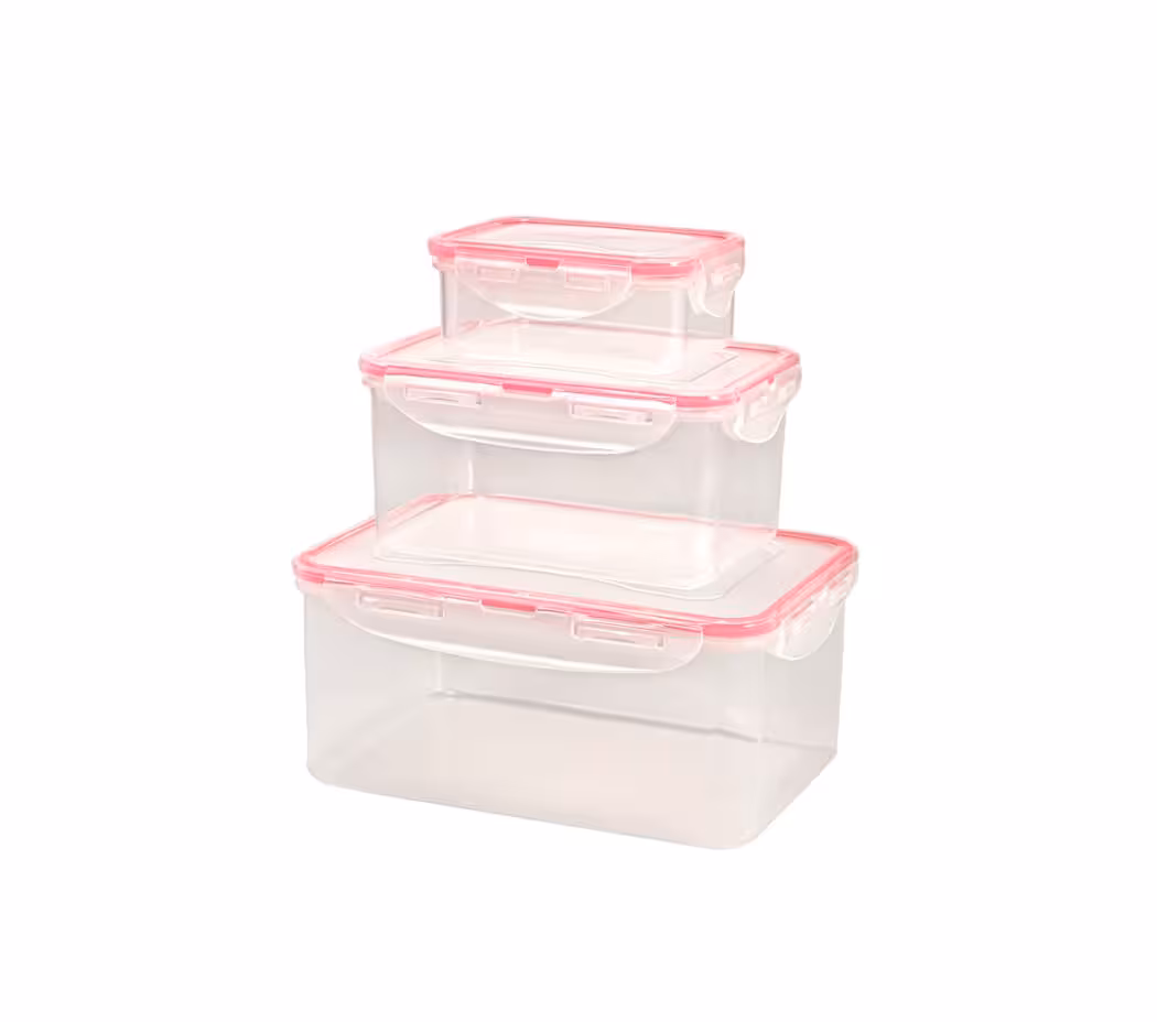 سرویس ظرف فریزری 6 پارچه مستطیل لیمون