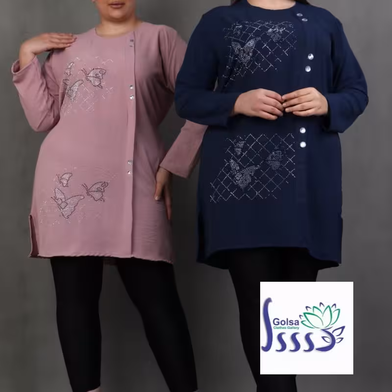 تونیک مجلسی نگین دار ابرو بادی