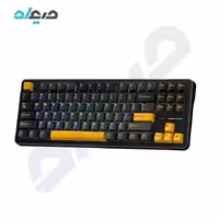 کیبورد گیمینگ مکانیکال آئولا مدل F87 Gray wood switch V3