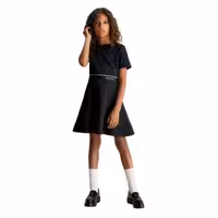 قیمت و خرید دامن نوجوانی دخترانه مشکی کلوین کلین مدل Punto Milano Flared Dress اورجینال