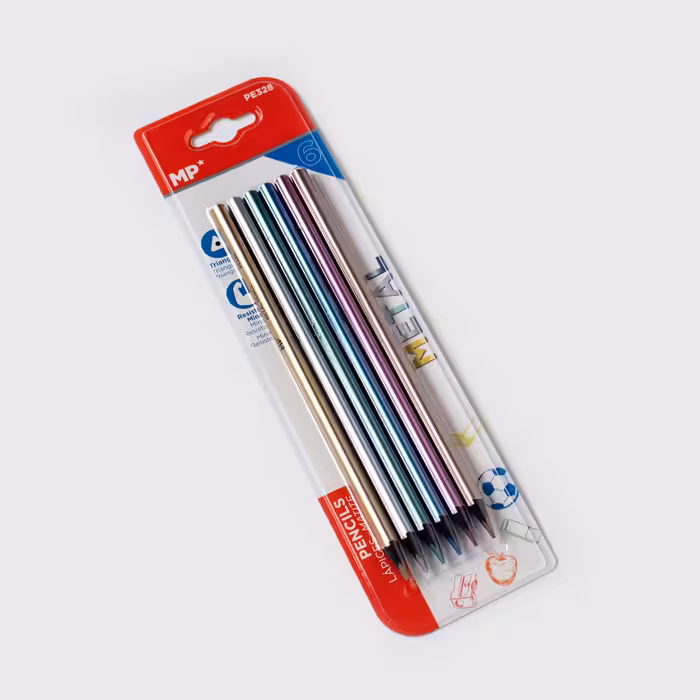 پک هایلایتر مدادی تک سر متالیک 6 عددی (*MP)