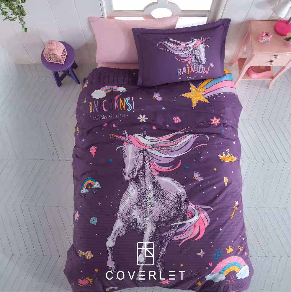 روتختی نوجوان طرح یونیکورن کاوری مدل Rainbow