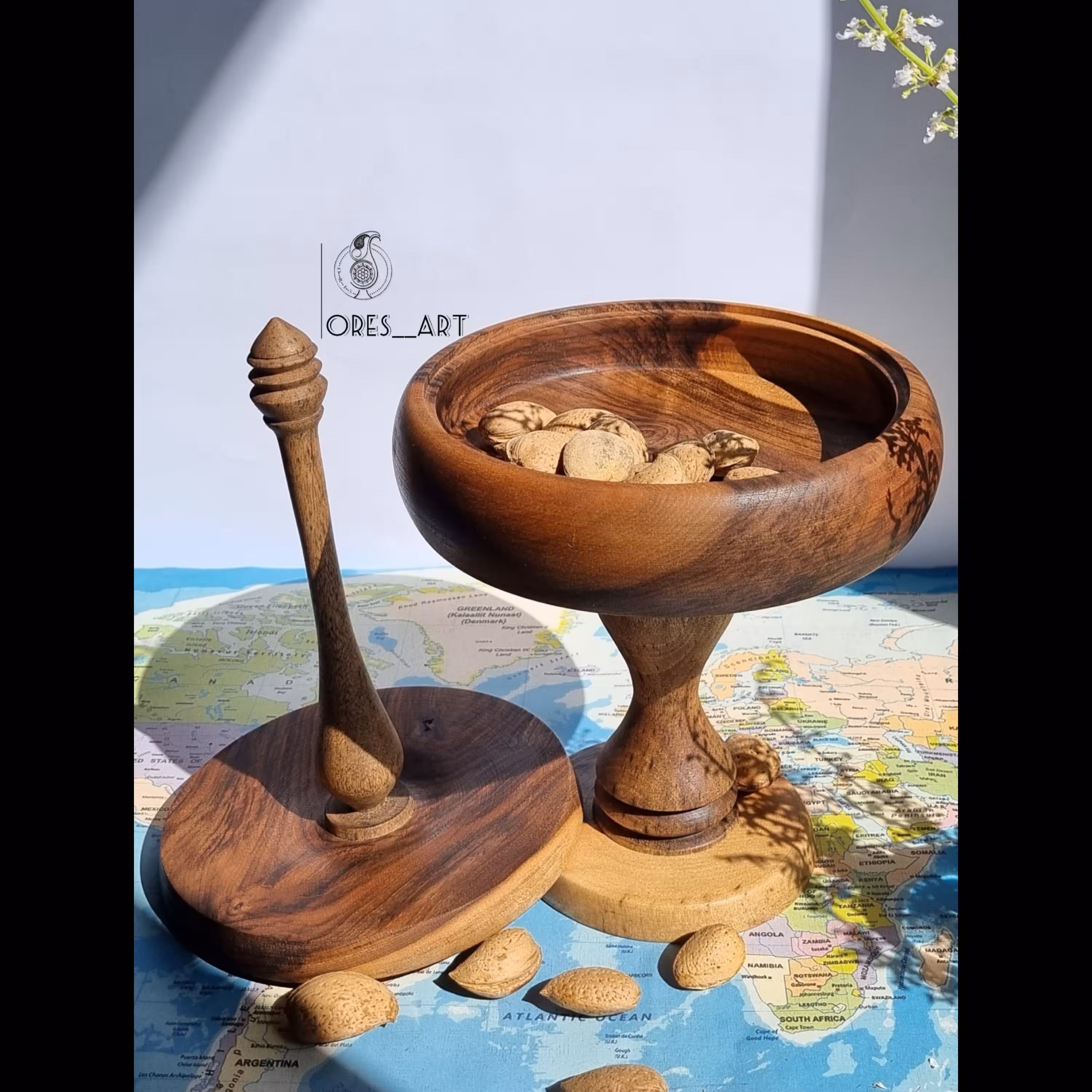 شکلاتخوری چوبی صُراحی بلند
