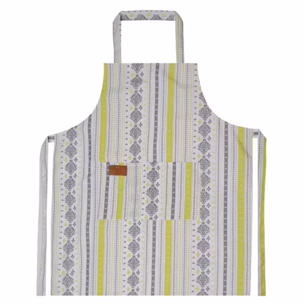 سولینا پیشبند طرح دار زرد-طوسی