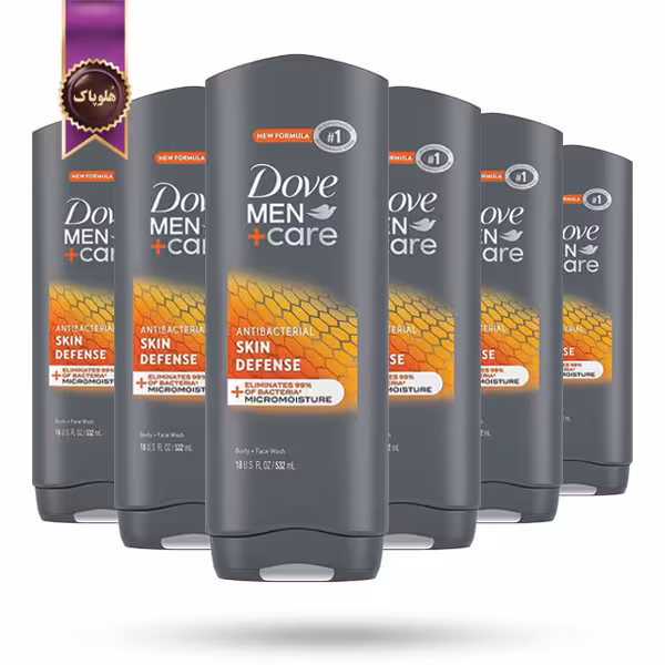 6 عدد شامپو بدن مردانه داو Dove Men Care مدل محافظت از پوست Skin Defense حجم 532 میلی لیتر (اورجینال)