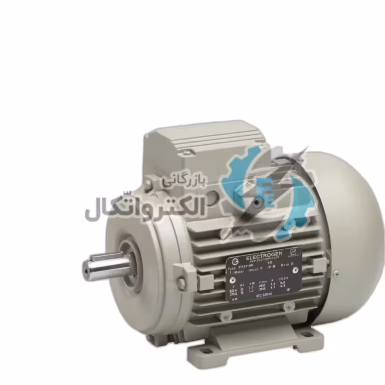 الکتروموتور سه فاز الکتروژن مدل 3000 دور 7.5hp B3-132fr