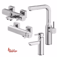 ست شیرالات شودر مدل یونیک کروم