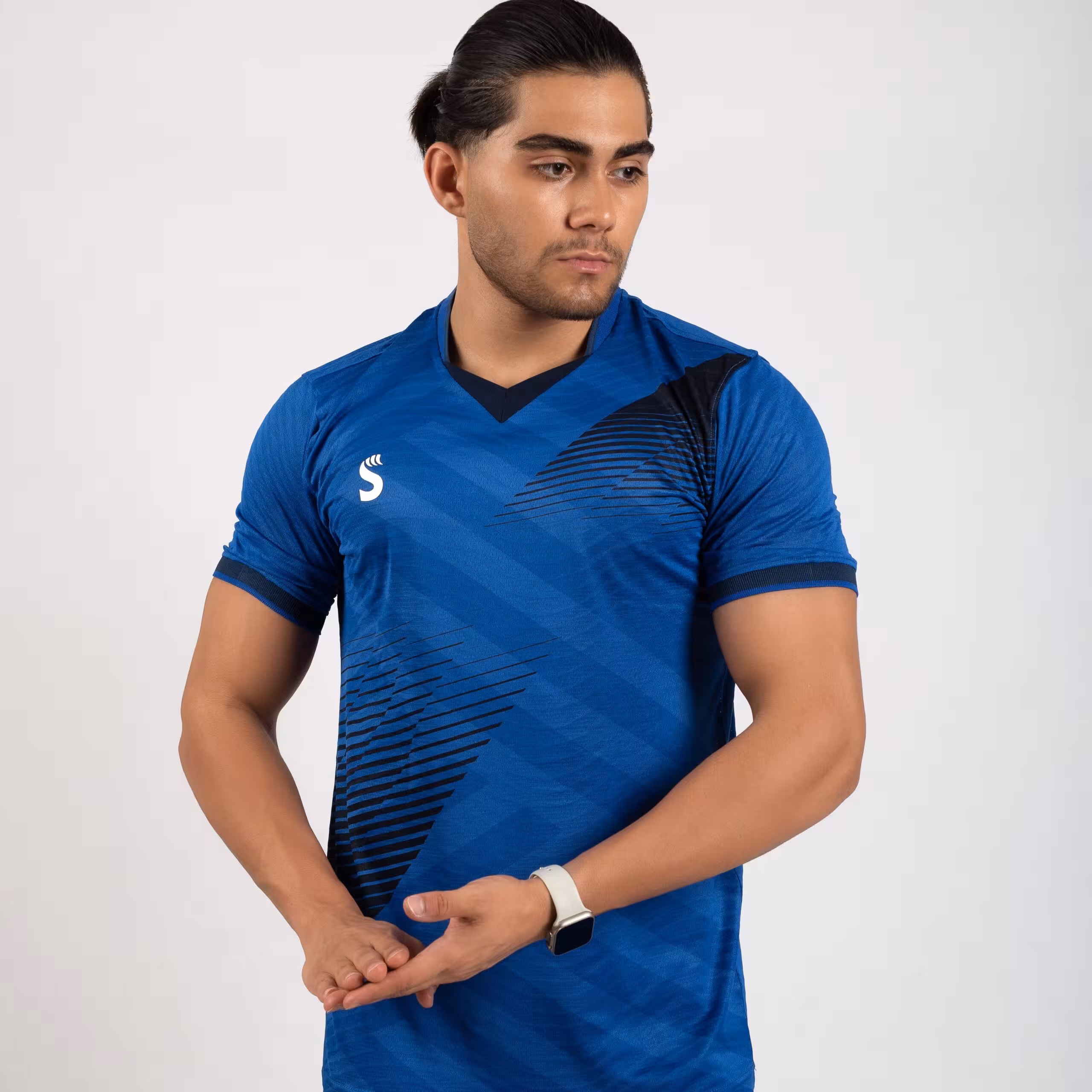 پیراهن شورت مدل تورنادو طوسی/مشکی کد 2230 سینا اسپرت