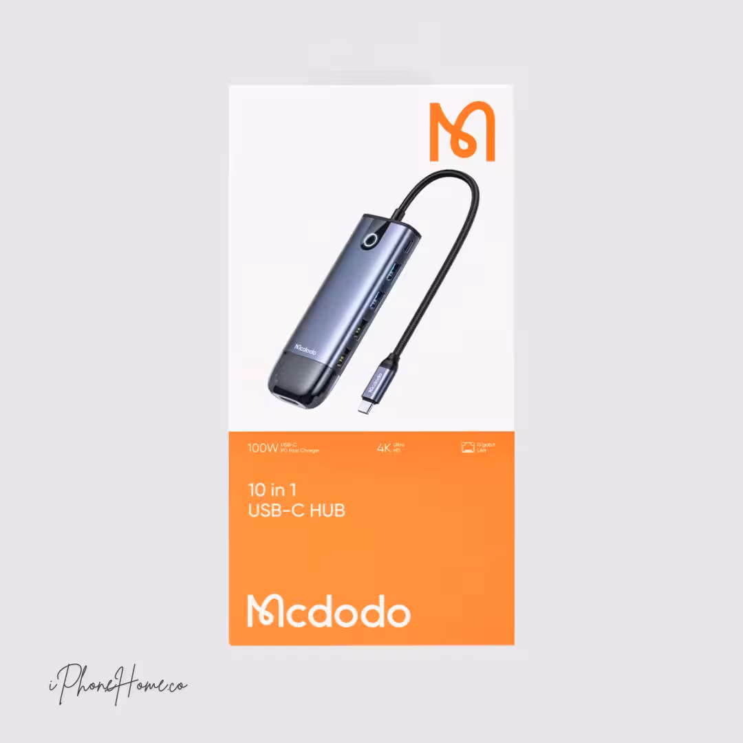 هاب تایپ سی 10 پورت مک دودو مدل HU-742 (7681)