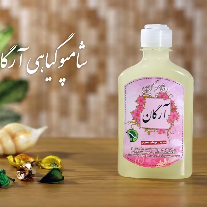شامپو گیاهی آرگان برکت (تغذیه مو)(مناسب موهای خشک) | amazonchi