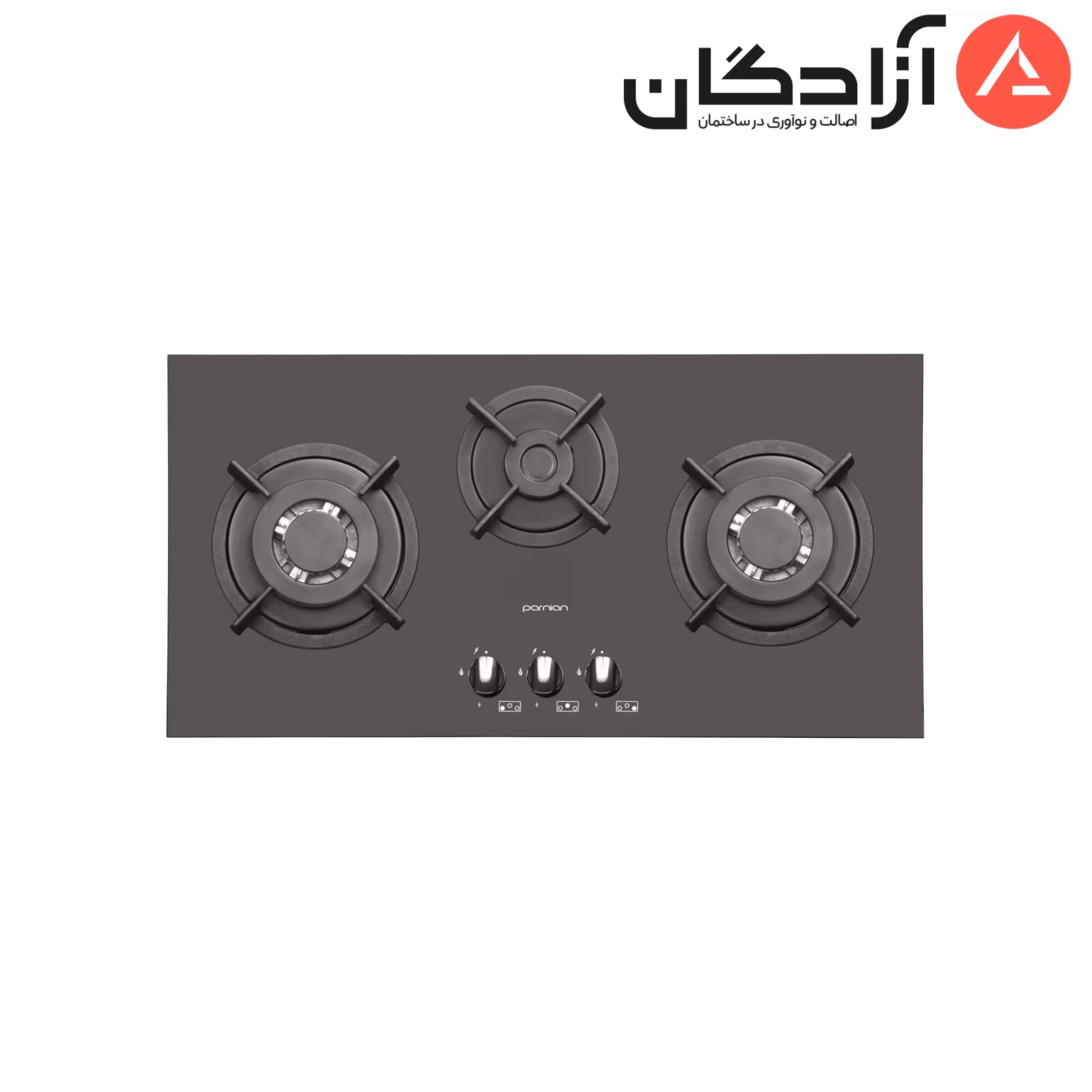 اجاق گاز شیشه ای پرنیان استیل PB3202