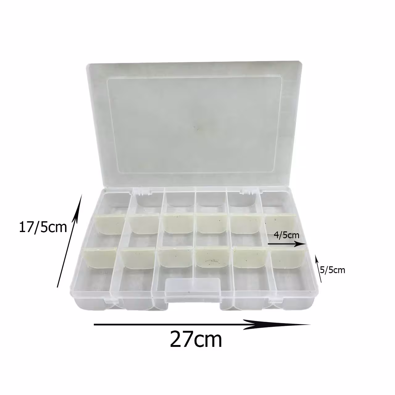 جعبه ارگانیز و نظم دهنده SMD و قطعات کوچک مدل 18 قسمتی سایز 27*18