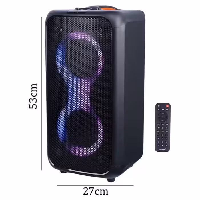 اسپیکر چمدانی بلوتوثی هیسکا مدل Party Box 1020 همراه با ریموت کنترل