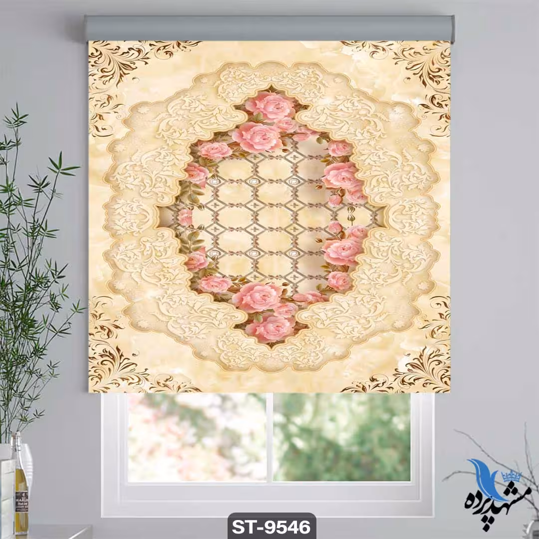 پرده شیدرول تصویری طرح ضریح کد ST9546