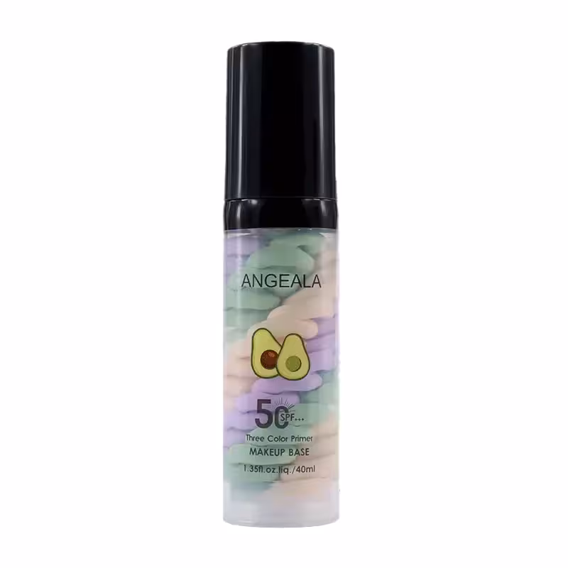 پرایمر سه رنگ آووکادو آنجلا حاوی SPF50 حجم 40ml