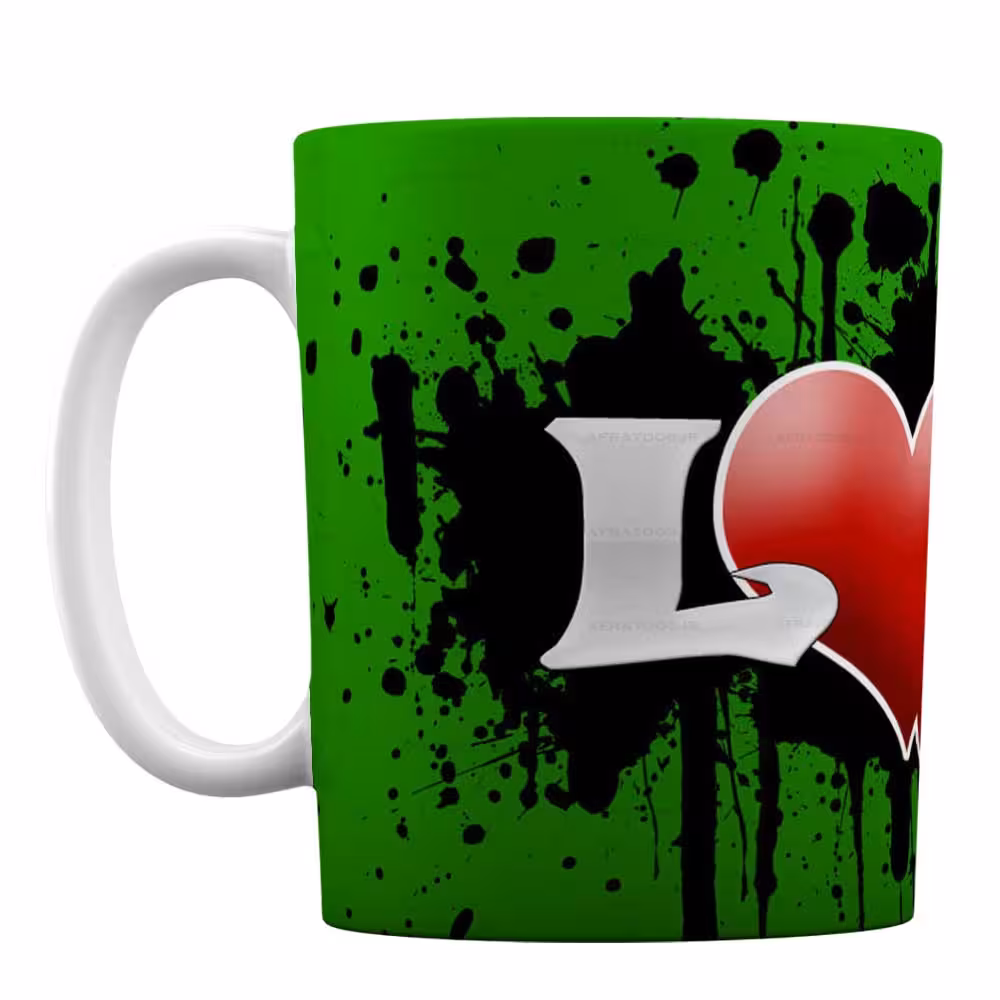 لیوان سرامیکی عاشقانه با طرح LOVE