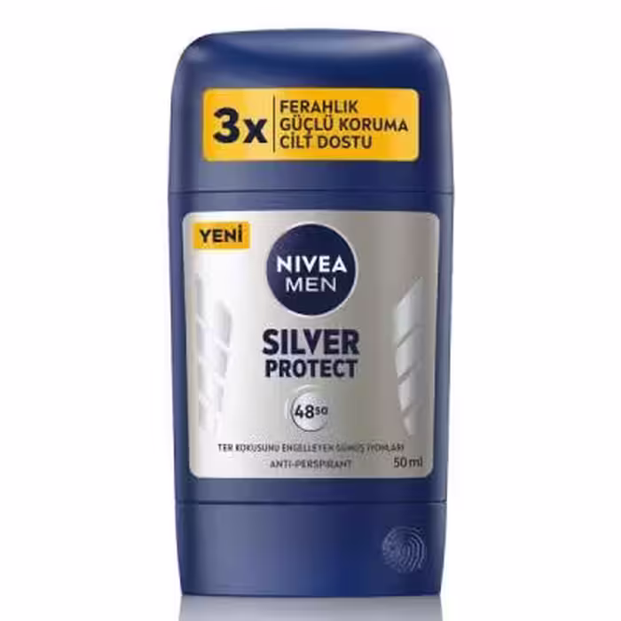 استیک ضد تعریق مردانه نیوآ NIVEA مدل SILVER PROTECT حجم 50 میلی لیتر