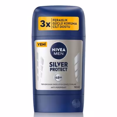 استیک ضد تعریق مردانه نیوآ NIVEA مدل SILVER PROTECT حجم 50 میلی لیتر