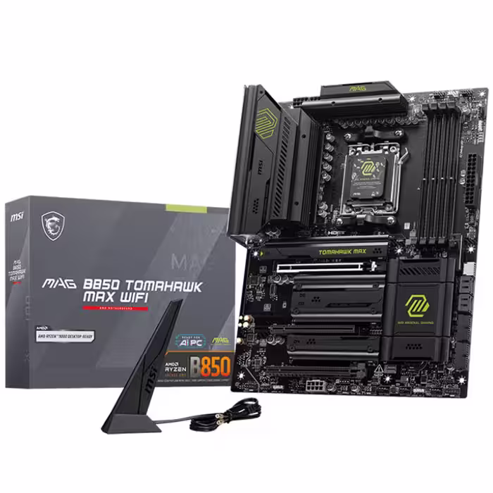 مادربرد ام اس آی مدل MAG B850 TOMAHAWK MAX WIFI با سوکت پردازنده AM5