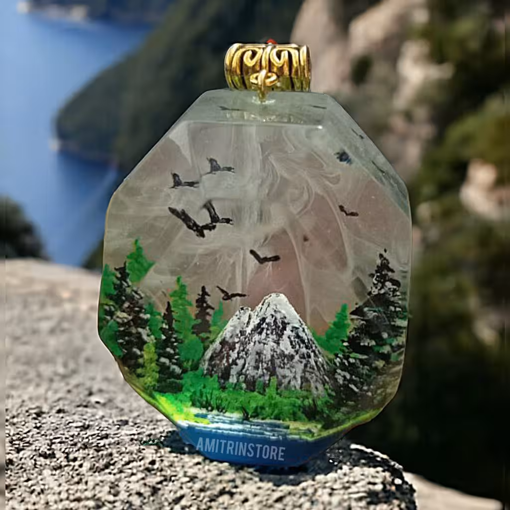 گردنبند رزینی کوه و جنگل