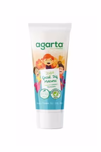 خمیر دندان بدون فلوراید توت فرنگی مخصوص کودکان Agarta - مقدار 75 ml