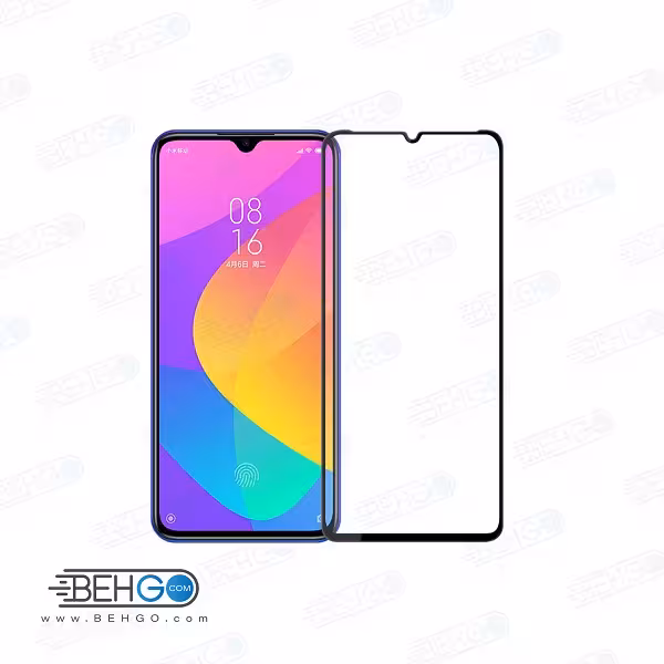 گلس Mi9 lite گلس گوشی شیاومی می نه لایت محافظ صفحه شیشه ای تمام صفحه گلس اصلی شیائومی Full Cover Glass Xiaomi CC9/Mi9 lite