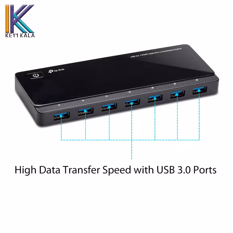 هاب یو اس بی هفت پورت تی پی-لینک مدل Tp-link UH720 USB 3.0 7-Port Hub