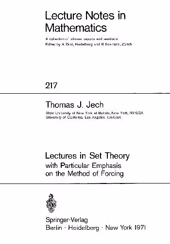 خرید و دانلود نسخه کامل کتاب Lectures in Set Theory with Particular Emphasis on the Method of Forcing