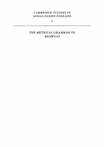 خرید و دانلود نسخه کامل کتاب The Metrical Grammar of Beowulf