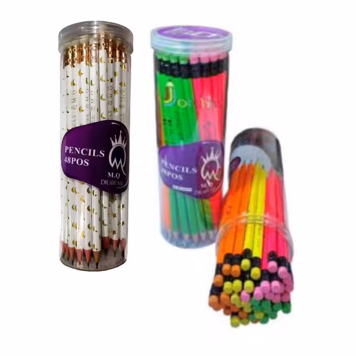مداد مشکی لیوانی ام کیو (M.Q) بسته 48 عددی