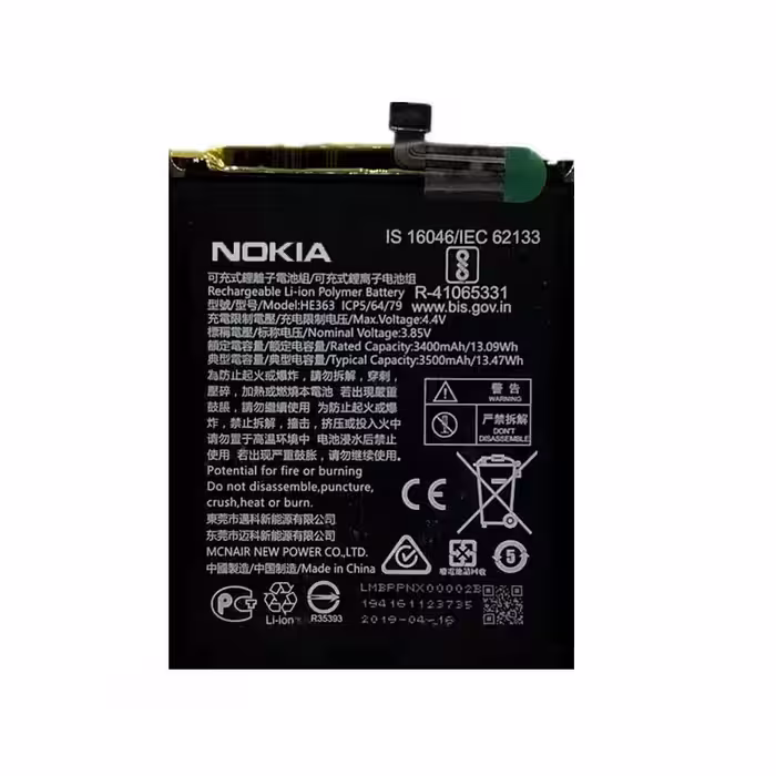 باطری اصلی گوشی نوکیا NOKIA 3.1 PLUS HE376
