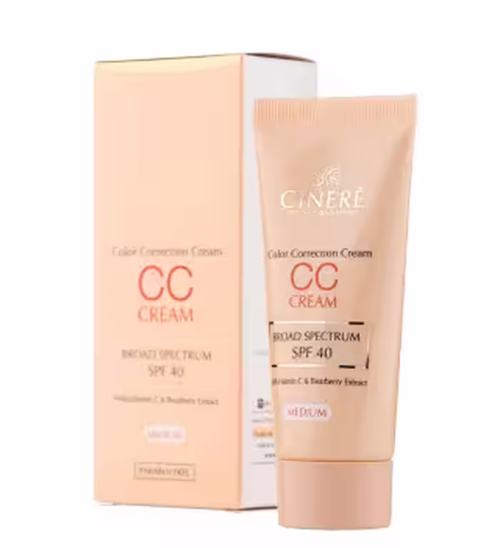 کرم پودر روشن کننده سینره(سی سی کرم) لایت SPF 40 حجم 40 میلی لیتر