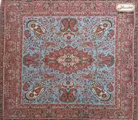 رومیزی 1×1 ترمه هاشمی کد 17 با 2 رنگ متنوع