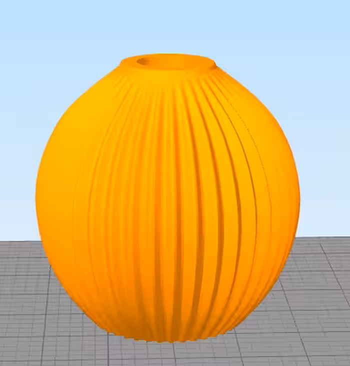 مدل سه بعدی گلجای شیاردار کد 02 (Obj)