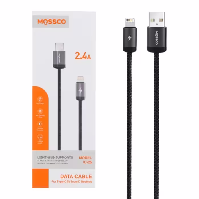 کابل تبدیل فست شارژ USB به لایتنینگ مسکو مدل IC-25