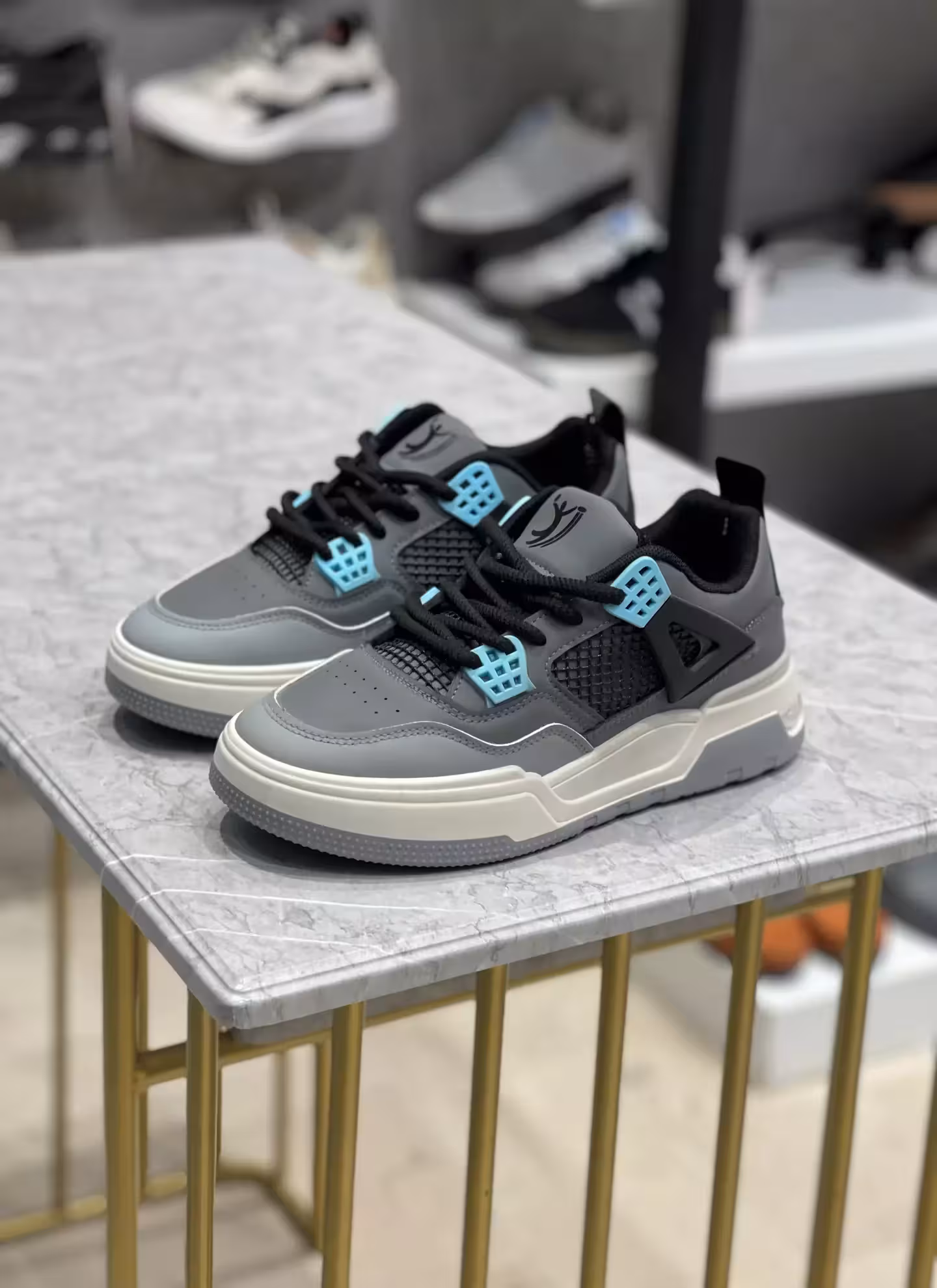 ونس مردانه وارداتی کد SM1008 رنگ طوسی سایز 40