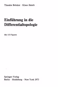 خرید و دانلود نسخه کامل کتاب Einfuehrung in die Differentialtopologie