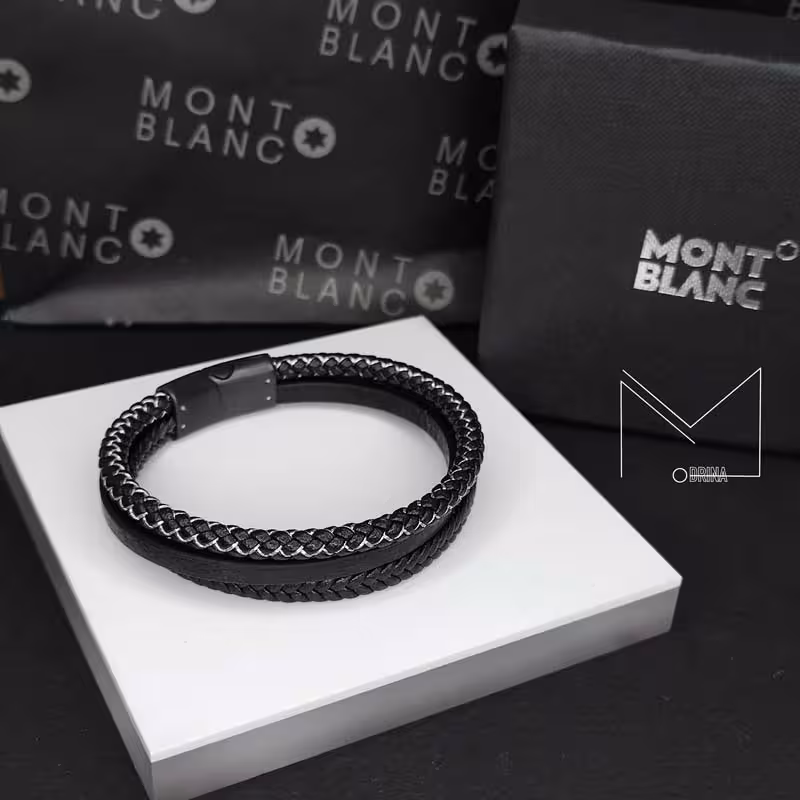 دستبند چرم مون بلان