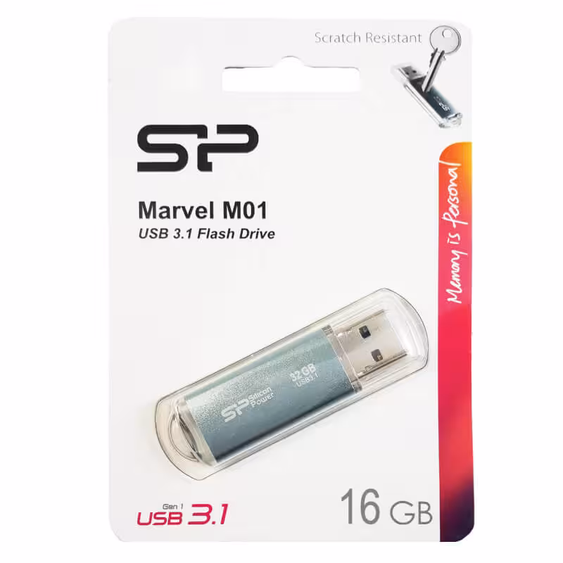 فلش مموری USB3.2 سیلیکون پاور مدل Marvel M01 ظرفیت 16 گیگ