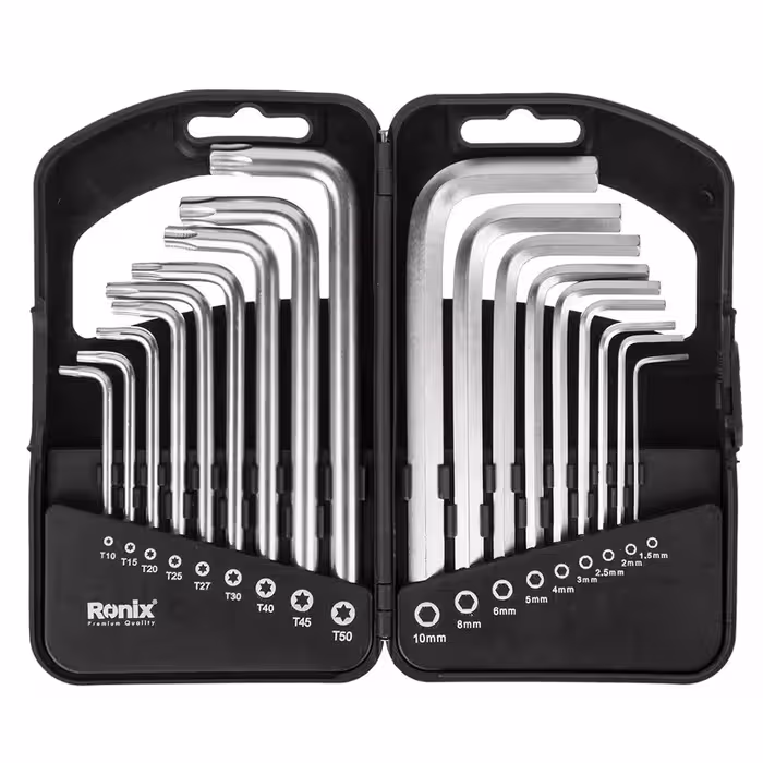 مجموعه 18 عددی آچار آلن و ستاره ای رونیکس مدل RH-2051 | کالا مکس