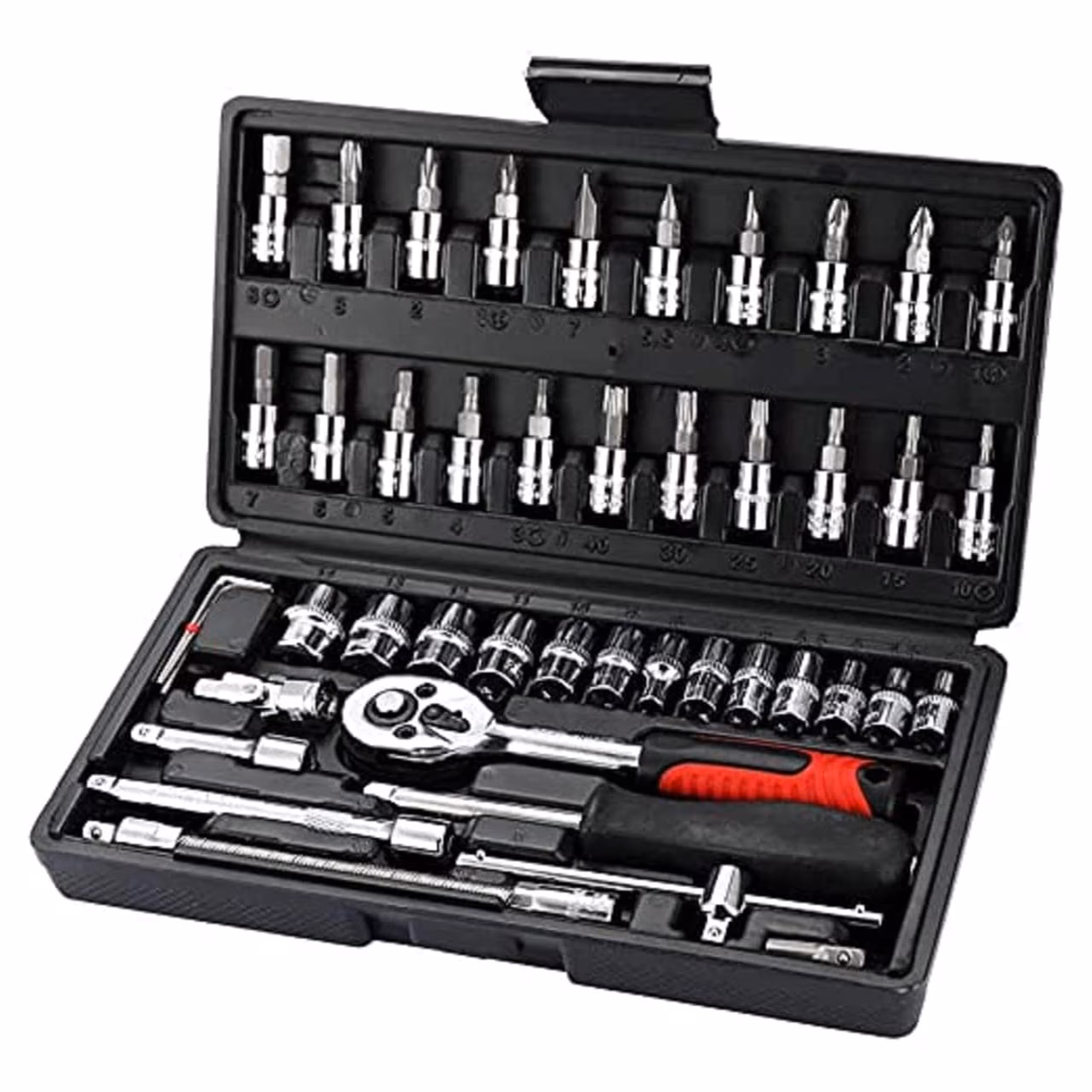 کیت ابزاردستی خودرو 46pcs/set Socket Ratchet Torque Wrench Extension