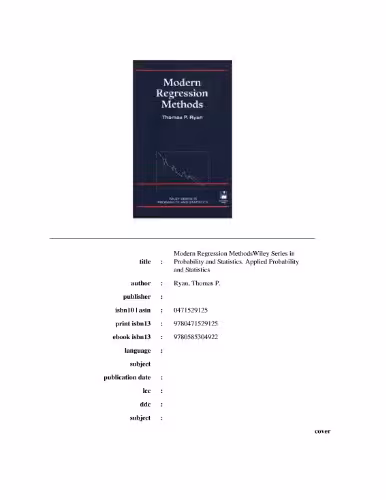 خرید و دانلود نسخه کامل کتاب Modern regression methods