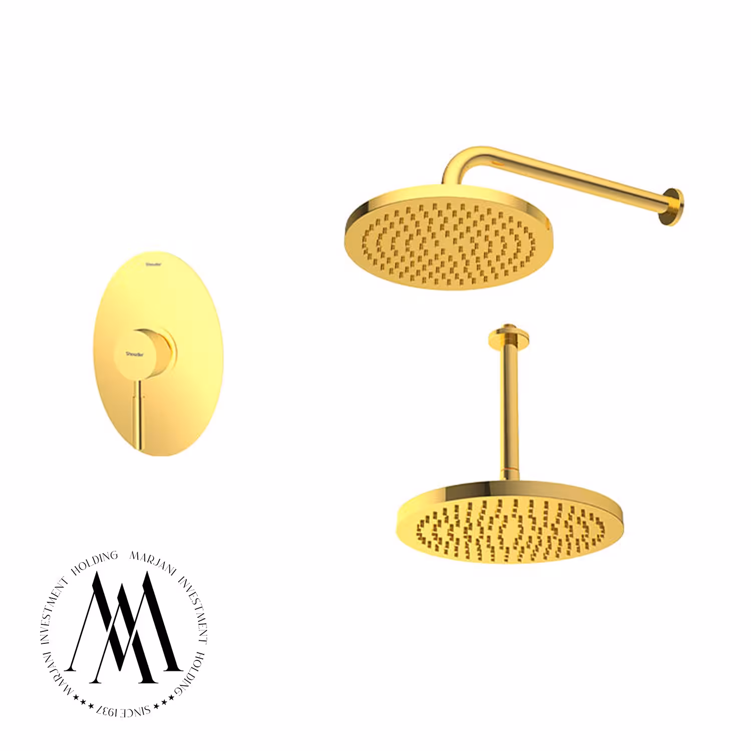 شیر حمام توکار شودر مدل روگنABS تیپ 1 (طلا)