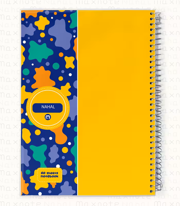 دفتر 60 برگ سیمی طلقی کد 3612.طرح 9