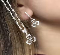 نیمست نقره جواهری کد 00347